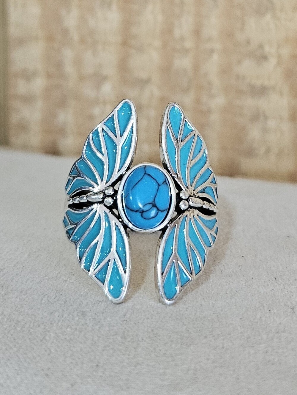 Moth Pearl Moon Ring